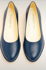 Scarpe Décolleté Casucci e Scalera con zeppa  - Vera pelle - nuove - blu marino