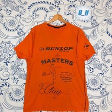 DUNLOP SPORT T SHIRT TG L ORANGE TENNIS ? MONACO MAGLIETTA MASTERS ARANCIONE 