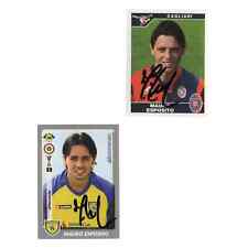 MAURO ESPOSITO 2 Figurine Panini Autografate Proof Autographed Soccer Stickers