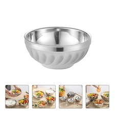  3 Pcs Insalatiera Ciotola Con Coperchio Acciaio Inossidabile Ciotole Portata