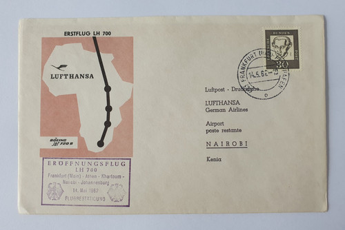 Lufthansa lettera primo volo