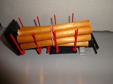 COSTRUZIONE 3 assi TRASPORTATORE LEGNO/TRENO LEGNO CORTO "DOLL" NERO/carico. Conrad 1:50