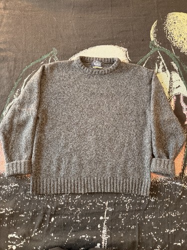 Maglia maglione lana grigio