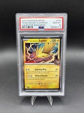 2025 Pokemon Rivali Destinati Team Rocket's Zapdos Gioco Stop Esclusivo #70 PSA 10
