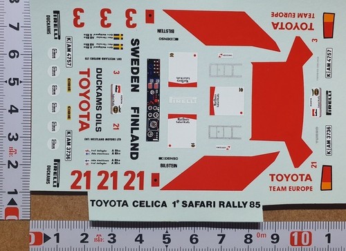 Decals toyota celica - celica, ta64