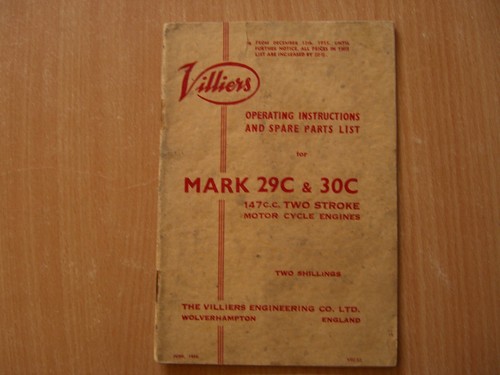 Villiers mark 29c 30c - villiers,