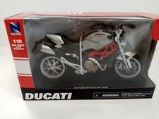 DUCATI NEW MONSTER 1100 SILVER scala 1:12 diecast modellismo new