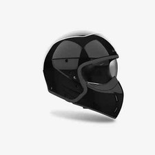 CASCO JET HYBRID AIROH J 110 NERO GLITTERATO LUCIDO TAGLIA M