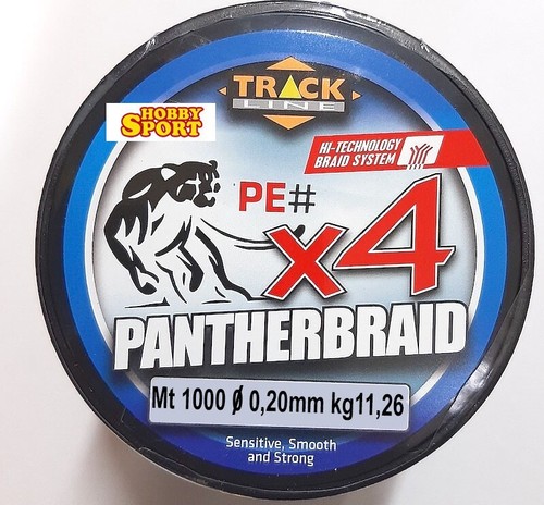 Panther braid red 1000 - braid, 4x