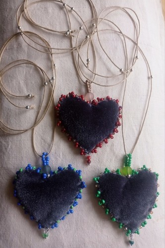 Collana fatta mano cuore di - fatta,