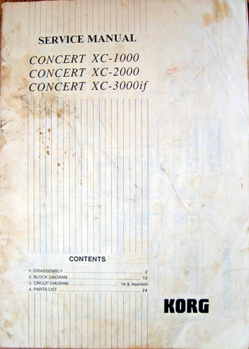 Korg concert 1000 - korg,