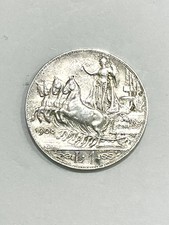 Lire 1 anno 1908 in Argento