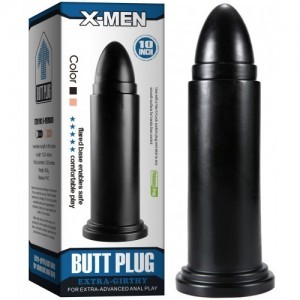 Men butt plug nero pvc - plug,