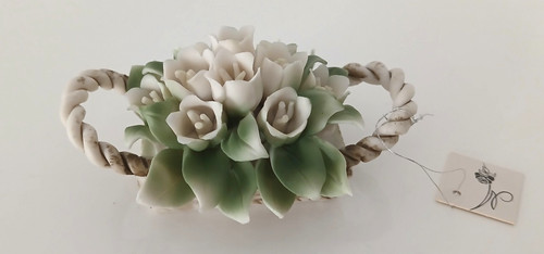 Cesto composizione fiori rose - cesto,