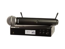 Shure BLX24RE / SM58 Radiomicrofono wireless palmare per voce montabile a rack
