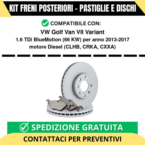 Kit freni posteriori per - posteriori,