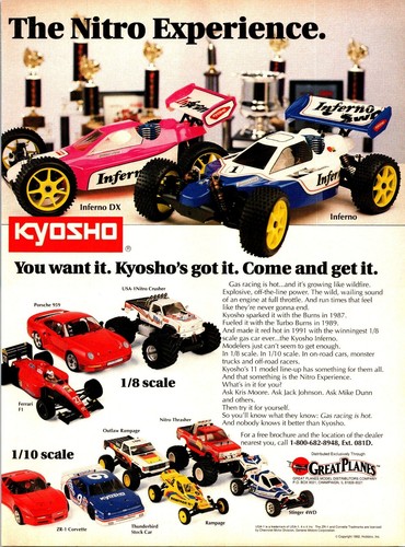 Kyosho nitro inferno rc - kyosho,