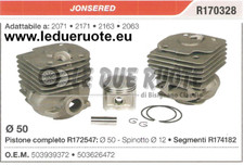 503939372 KIT CILINDRO E PISTONE JONSERED 2071 2171 2163 2063 MOTOSEGA Ø 50