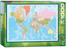 Mappa del Mondo puzzle 1000