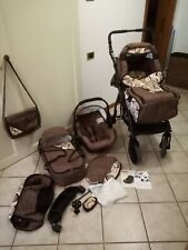 TRIO PASSEGGINO + SEGGIOLINO AUTO + SACCO A PELO + ACCESSORI - MARRONE 