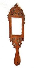 RARISSIMA ANTICA CORNICE PORTASPECCHIO DA TOILETTE IN LEGNO TRAFORATO FINE 800