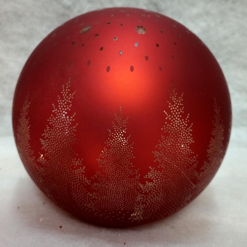 Sfera tavolo vetro rosso - tavolo, in