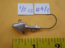 25 pezzi. SHAD HEAD JIG/BASS ESCA DA NUOTO/ESCA DA PESCA ESCA 1/2 OZ. #4/0 GANCIO NON VERNICIATO
