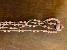 Collana perle barocche e corallo vero. Fermaglio originale