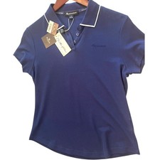 NWT Aquascutum Mens Blue Polo