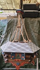 LAMPADARIO TIROLESE LEGNO Vintage Lamp FUNZIONANTE!