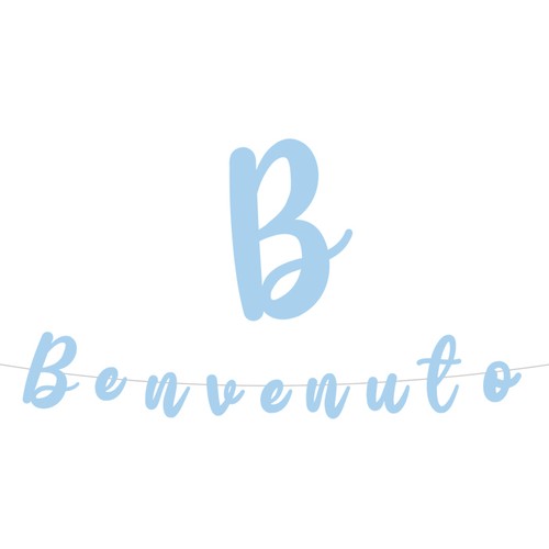 Festone carta benvenuto - in,