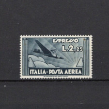 REGNO D'ITALIA 1933 - ESPRESSO AEREO L. 2,25 ARDESIA NUOVO SENZA LINGUELLA