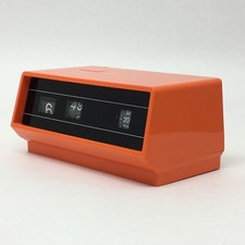 EMES SELECTION ORANGE VINTAGE ANNI 70 OROLOGIO DA TAVOLO cartellino solari copal