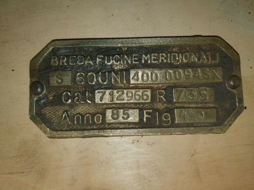 Vecchia targa insegna - vecchia,