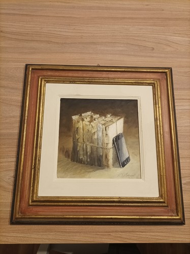 Quadro olio tavola andrea - olio,
