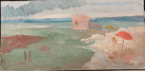 Guido guidi olio tela - guido, su