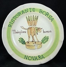 piatti del buon ricordo Novara Filetti Pres. Fondatore 1964