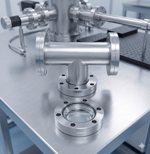 Uhv cf tee viewport - uhv,