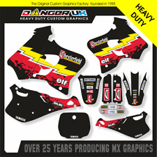 YAMAHA YZ 125 250 1993 1994 1995 NERO CHESTERFIELD MOTOCROSS MX GRAFICA