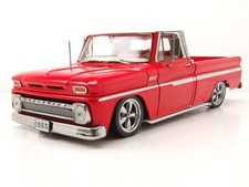 Chevrolet C-10 Styleside Pick Up Lowrider 1965 rosso bianco modellino auto 1:18 Sun Star