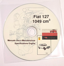 CD LIBRETTO USO E MANUTENZIONE FIAT 127 TIPO 127.A - IV 1971 + OFFICINA ENGINES*