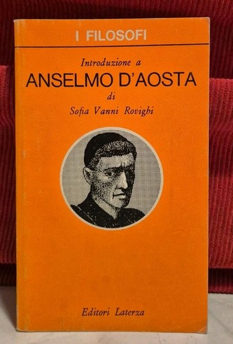 Introduzione anselmo aosta - anselmo, d'aosta