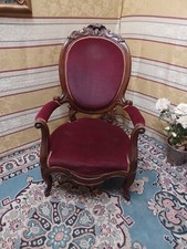 Poltrona In Noce Style Luigi