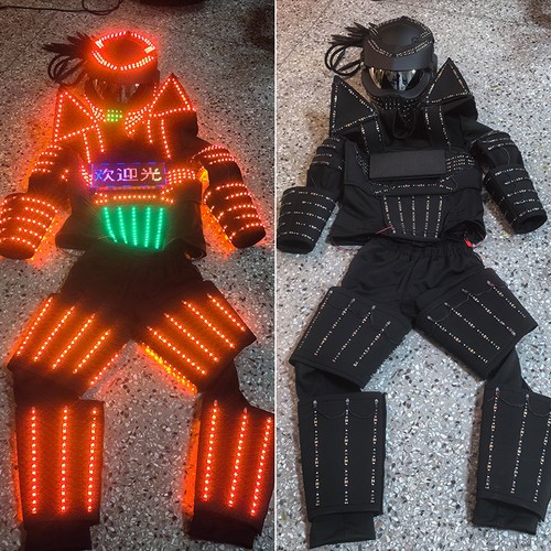 Costume luminoso led - dj, party