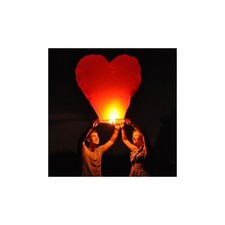 LANTERNA CINESE VOLANTE SKYLANTERN A FORMA DI CUORE PER MATRIMONIO EVENTI PARTY