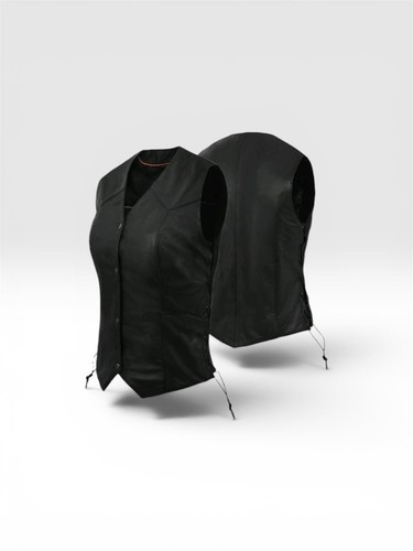 Gilet donna pelle - , nero