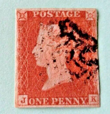 Inghilterra, one penny rosso, J K, timbrato,  ottime condizioni come da foto ?.