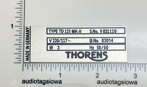 Thorens td125 mk2 - thorens,