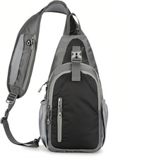 Zaino Monospalla Uomo Tracolla Impermeabile Antifurto Viaggio Sport Lavoro