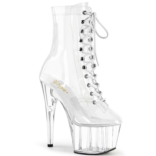 Stivaletto stringato plateau